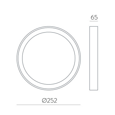 ACB KUMA 252 Plafón Blanco
