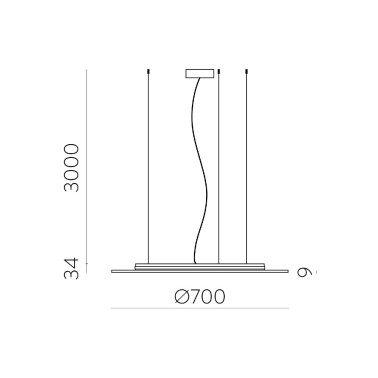ACB SOUND LED Ø700 Colgante Acústico Antracita