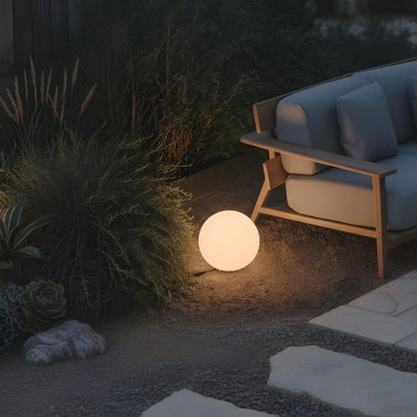 LEDSC4 CISNE Bollard 280 Bola Blanca E27