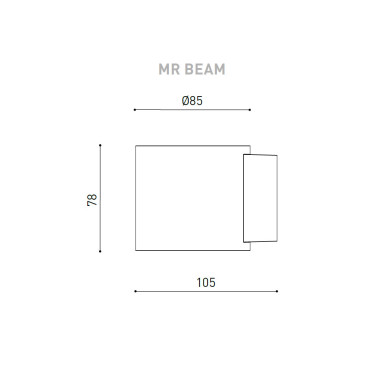 ARKOSLIGHT MR. BEAM Aplique Blanco Texturizado