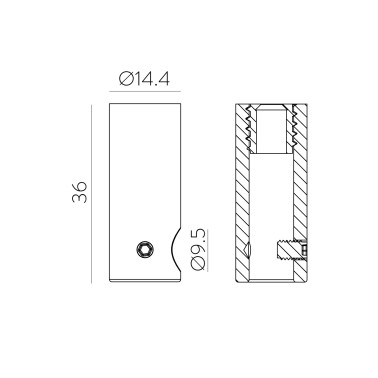 ACB Accesorio Suspensión Cable E27 Negro
