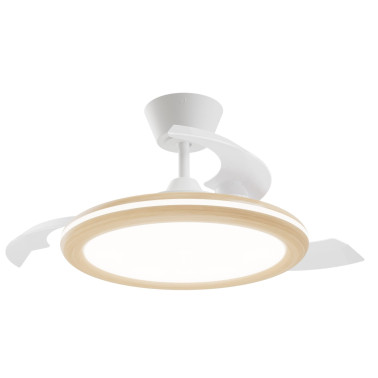 SULION BOMBAY ESTILO S Ventilador Blanco/Madera Clara