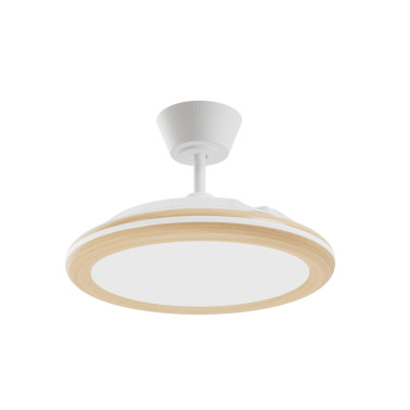 SULION BOMBAY ESTILO S Ventilador Blanco/Madera Clara