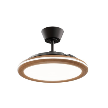 SULION BOMBAY ESTILO S Ventilador Negro/Madera Oscura