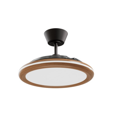 SULION BOMBAY ESTILO S Ventilador Negro/Madera Oscura