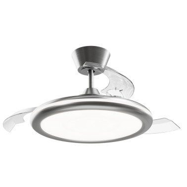SULION BOMBAY ESTILO S Plafón Ventilador Níquel