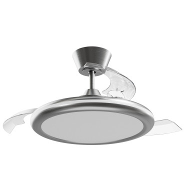 SULION BOMBAY ESTILO S Plafón Ventilador Níquel