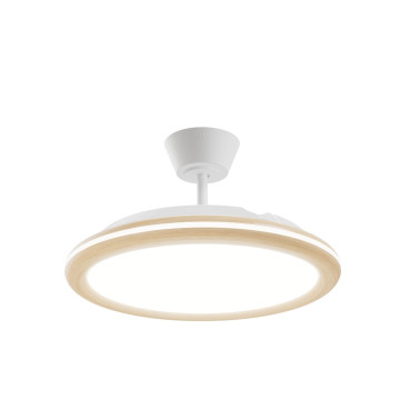 SULION BOMBAY ESTILO M Ventilador Blanco/Madera Clara