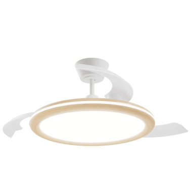 SULION BOMBAY ESTILO M Ventilador Blanco/Madera Clara