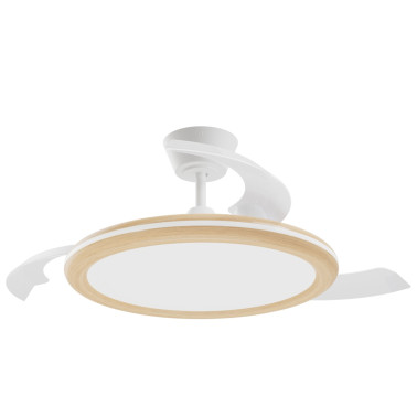 SULION BOMBAY ESTILO M Ventilador Blanco/Madera Clara