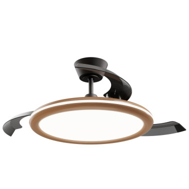 SULION BOMBAY ESTILO M Ventilador Blanco/Madera Oscura