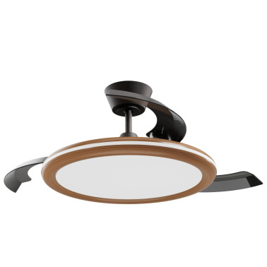 SULION BOMBAY ESTILO M Ventilador Blanco/Madera Oscura