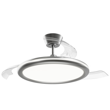 SULION BOMBAY ESTILO M Plafón Ventilador Níquel
