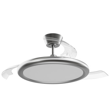 SULION BOMBAY ESTILO M Plafón Ventilador Níquel