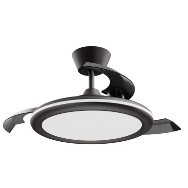 SULION BOMBAY ESTILO M Plafón Ventilador Negro