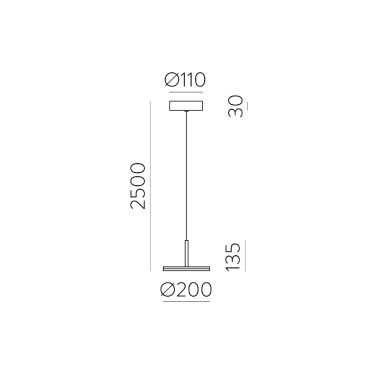 ACB CORVUS 200 Colgante Negro