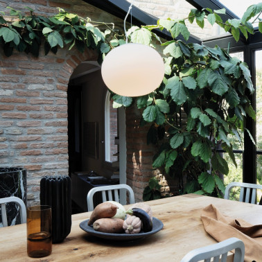 IDEAL LUX COTTON SP1 300 Colgante Blanco