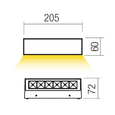 REDO AROOS 205 Unidireccional Aplique Blanco