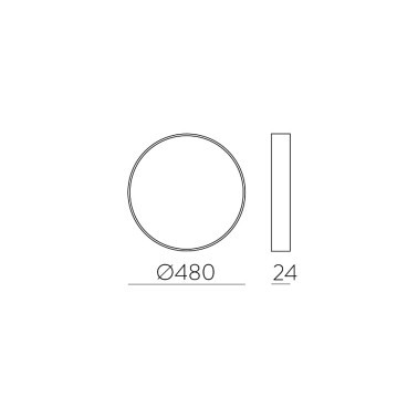 ACB KOE 480 Plafón Ultrafino Blanco CCT
