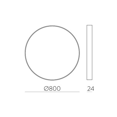 ACB KOE 800 Plafón Ultrafino Blanco CCT