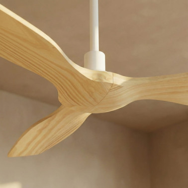 SULION BALCONY NEO 107 Ventilador Blanco-Madera