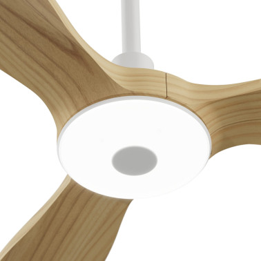 SULION BALCONY NEO 107 LUZ Ventilador Blanco-Madera