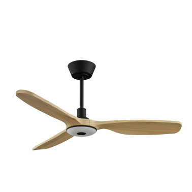 SULION BALCONY NEO 107 LUZ Ventilador Negro-Madera