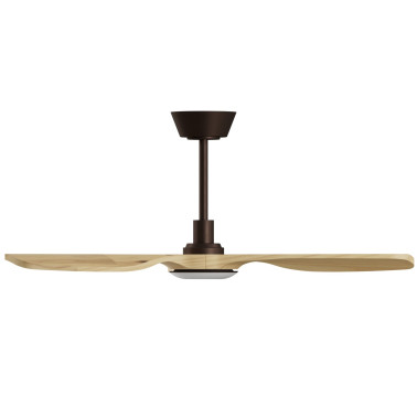 SULION BALCONY NEO 107 LUZ Ventilador Marrón-Madera