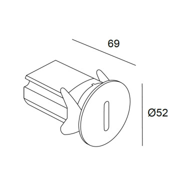 LEDSC4 BAT Round Lineal Driver Corten