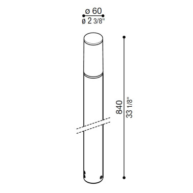 LOMBARDO STIK 60 OPAL 840 Baliza Gris 3000K