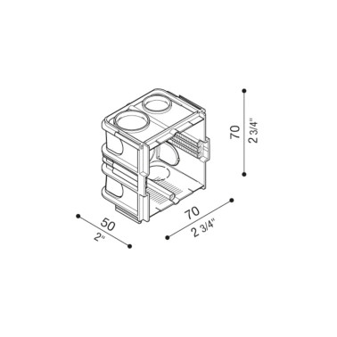 LOMBARDO 502 Caja de Empotrar Estandar