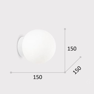 IDEAL LUX MAPA D15 Aplique Blanco