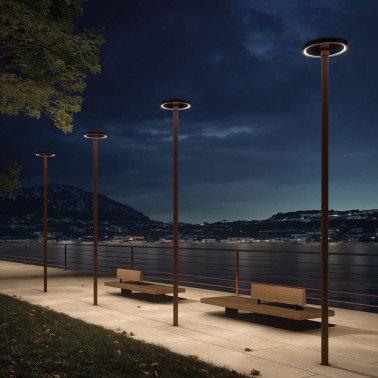 LOMBARDO TIME 360 Cabezal de Farola 55W 3000K Corten
