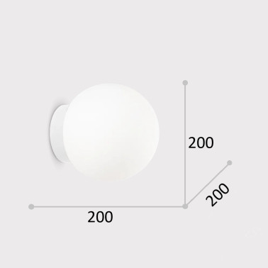 IDEAL LUX MAPA D20 Aplique Blanco