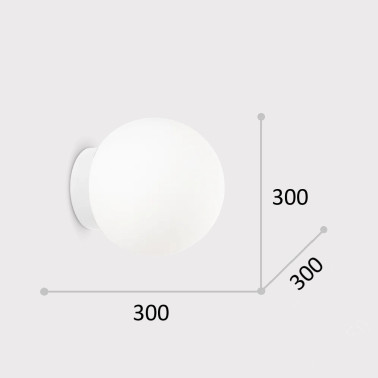 IDEAL LUX MAPA D30 Aplique Blanco