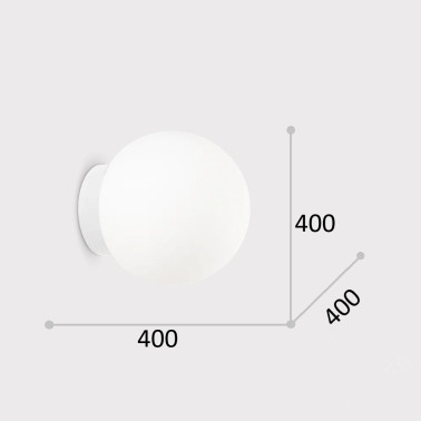 IDEAL LUX MAPA D40 Plafón Blanco
