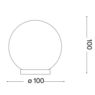 IDEAL LUX MAPA TL1 D10 Sobremesa Blanco