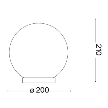 IDEAL LUX MAPA TL1 D20 Sobremesa Blanco