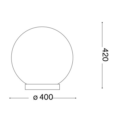 IDEAL LUX MAPA TL1 D40 Sobremesa Blanco