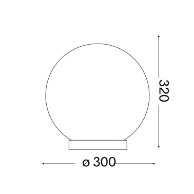 IDEAL LUX MAPA TL1 D30 Sobremesa Blanco