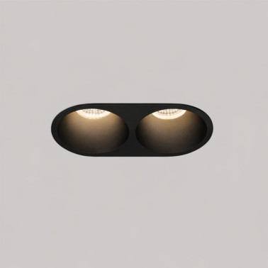 HOFF LIGHT MALTA Round Doble IP20 Negro GU10