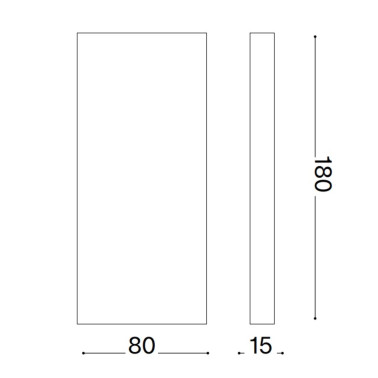 IDEAL LUX POST-IT BIG Aplique Blanco