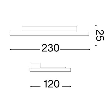 IDEAL LUX BLOCK 230 Aplique Blanco