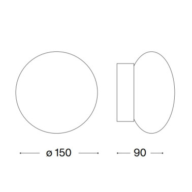 IDEAL LUX BUBBLE 150 Aplique Blanco IP54