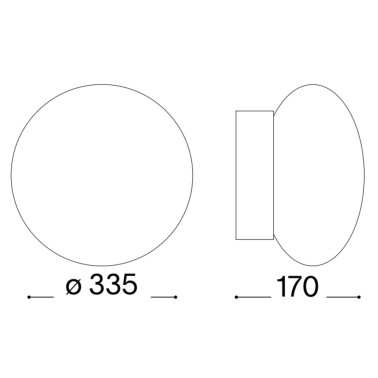 IDEAL LUX BUBBLE 335 Plafón Blanco IP44