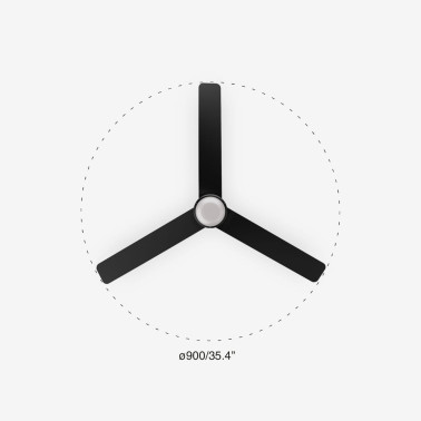 FARO MINI PUNT S LED Ventilador Negro 10W SWT