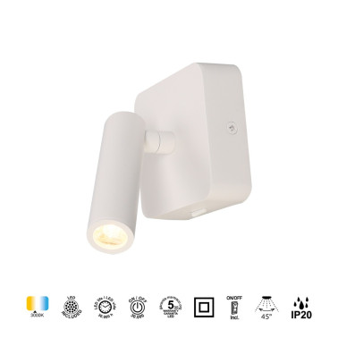 MANTRA POPA LED Aplique Lector Blanco