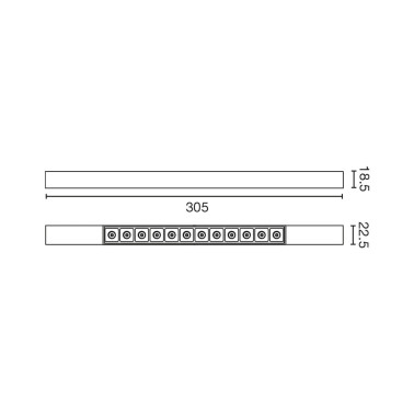 FARO NESO SLIM POINT12 2700K 25º Negro