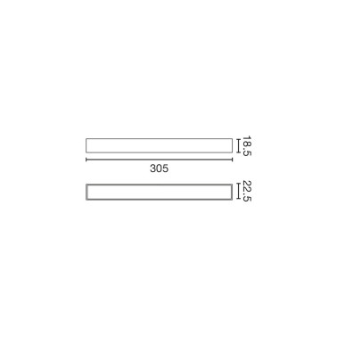 FARO NESO SLIM LINE30 3000K 6W 100º Negro