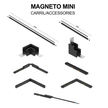 MANTRA MAGNETO MINI 2M Carril Negro